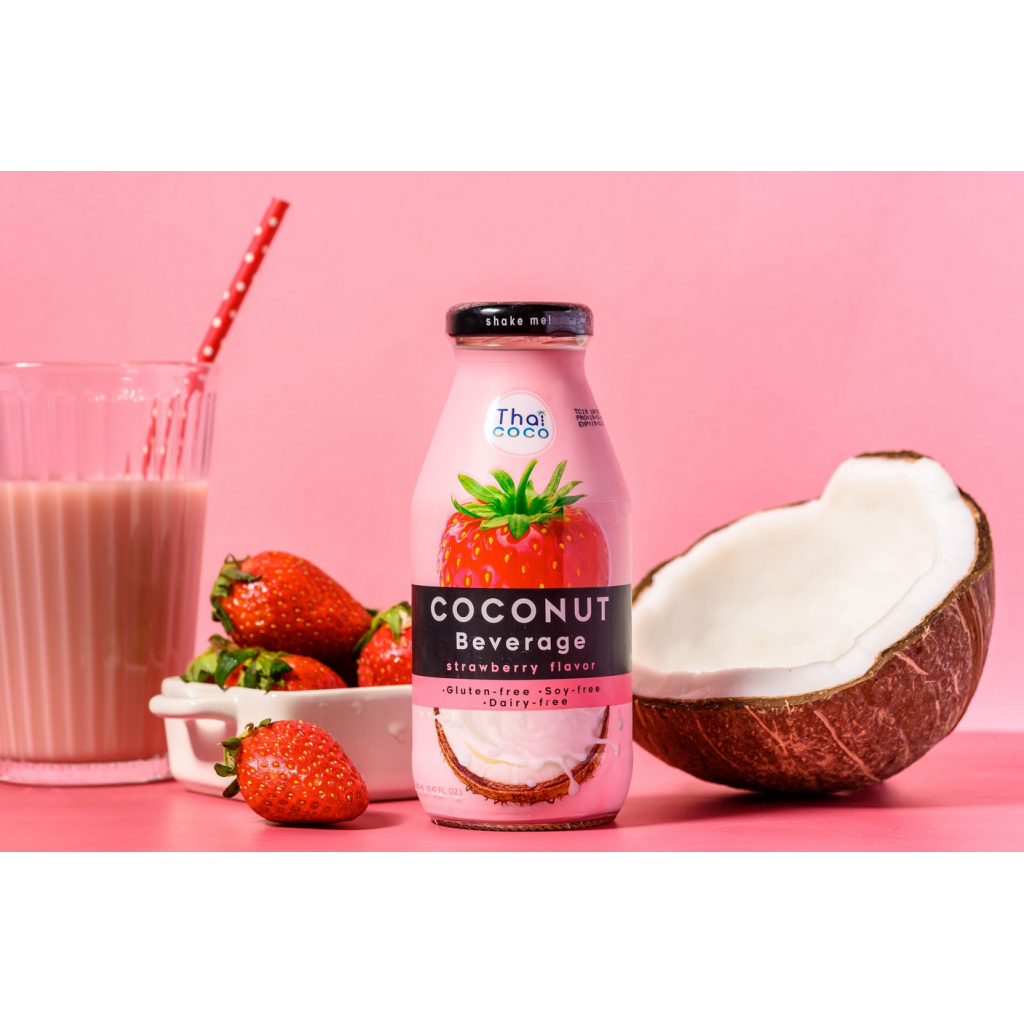 Coconut milk Beverage Strawberry flavor 280 ml