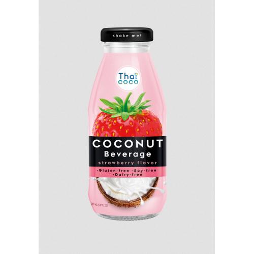 Coconut milk Beverage Strawberry flavor 280 ml