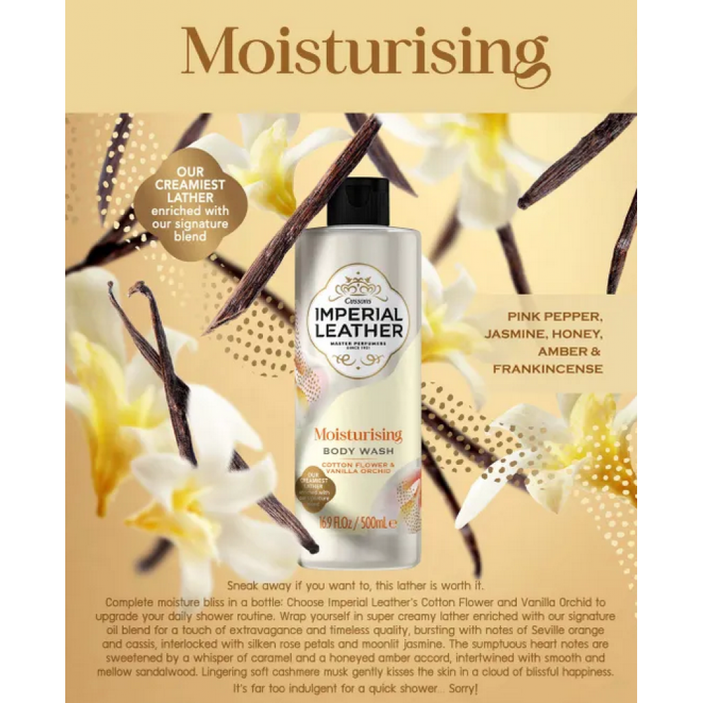 Imperial Leather Moisturising Body Wash 500ml.