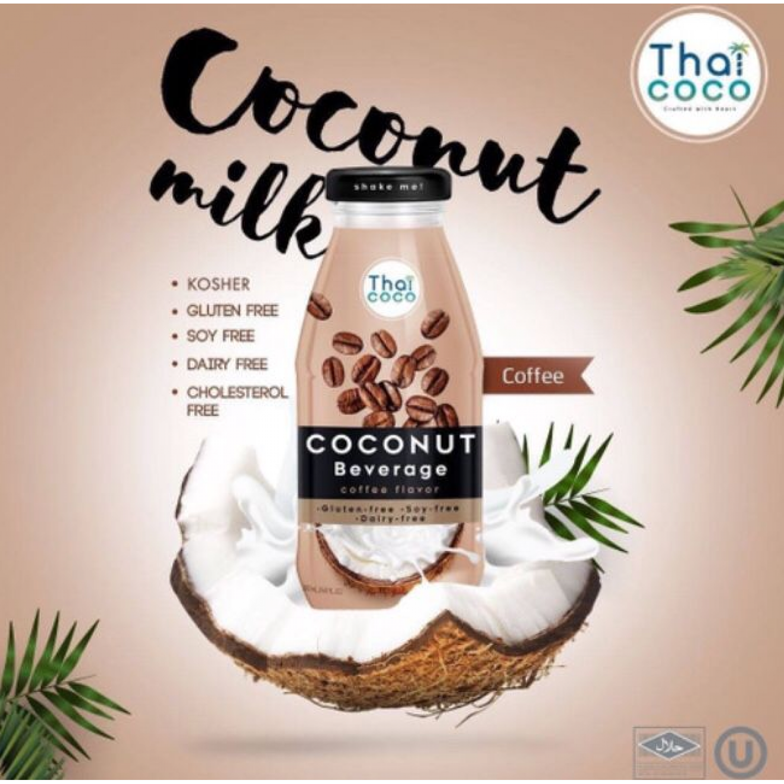 Coconut milk Beverage Coffee flavor 280 ml