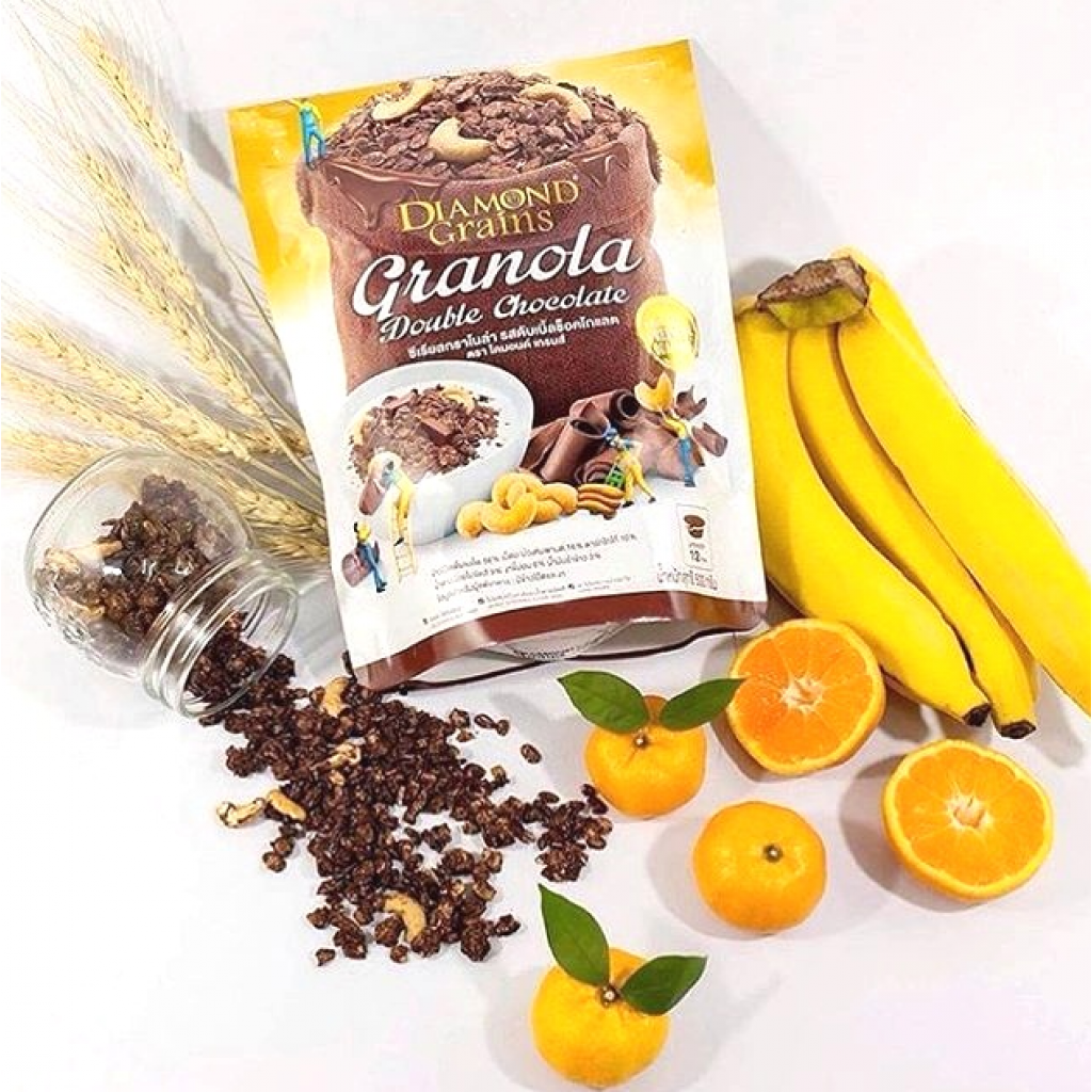 Diamondgrains Choco Banana Granola 500g.