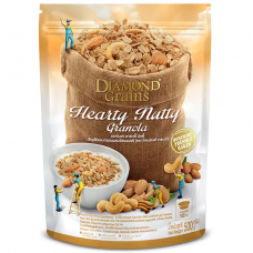 Diamondgrains Granola Hearty Nutty 500g.