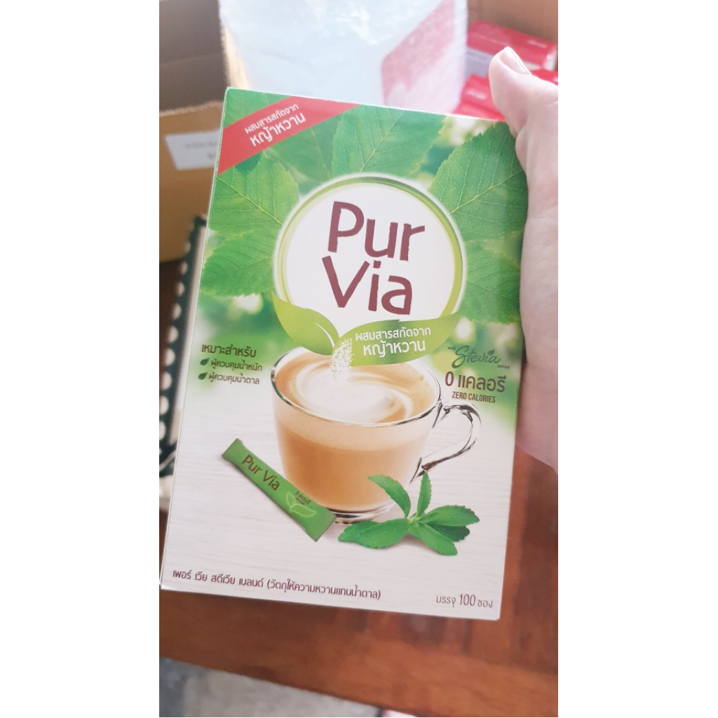 Purvia Sweetener With Stevia Extract Pack 40sachets