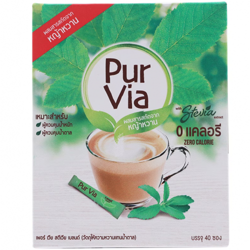 Purvia Sweetener With Stevia Extract Pack 40sachets