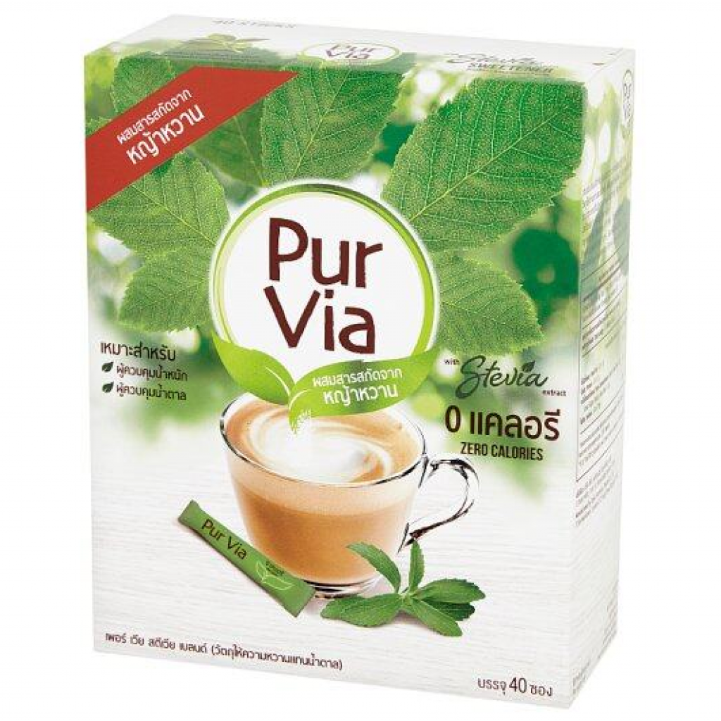 Purvia Sweetener With Stevia Extract Pack 40sachets