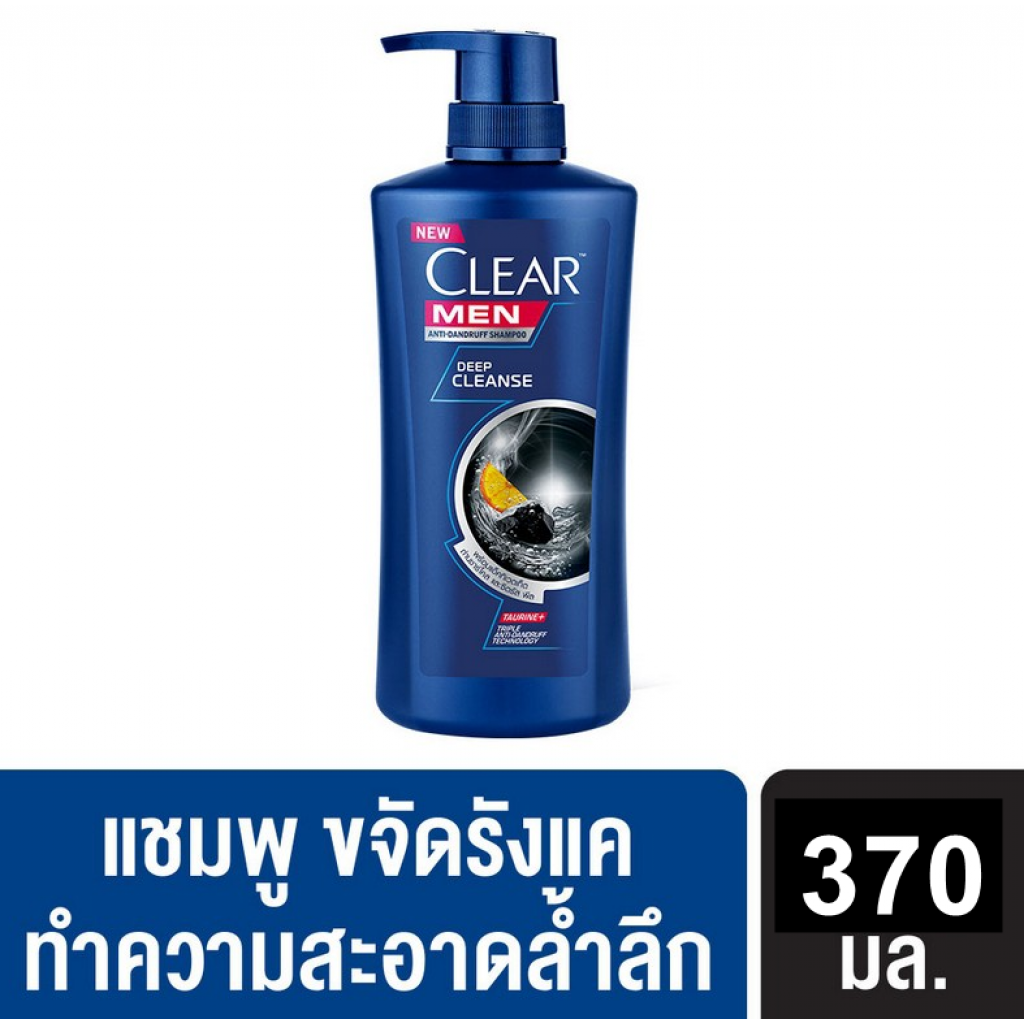 Clear Men Anti Dandruff Deep Cleanse Shampoo 370ml.