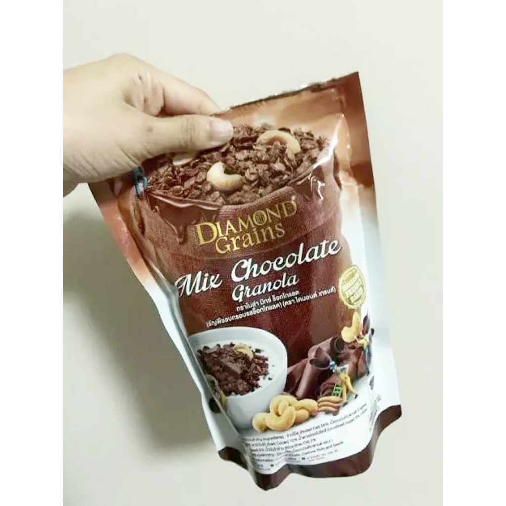 Diamondgrains Granola Dark Chocolate Granola 500g.