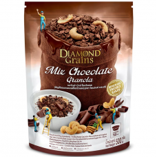 Diamondgrains Granola Dark Chocolate Granola 500g.