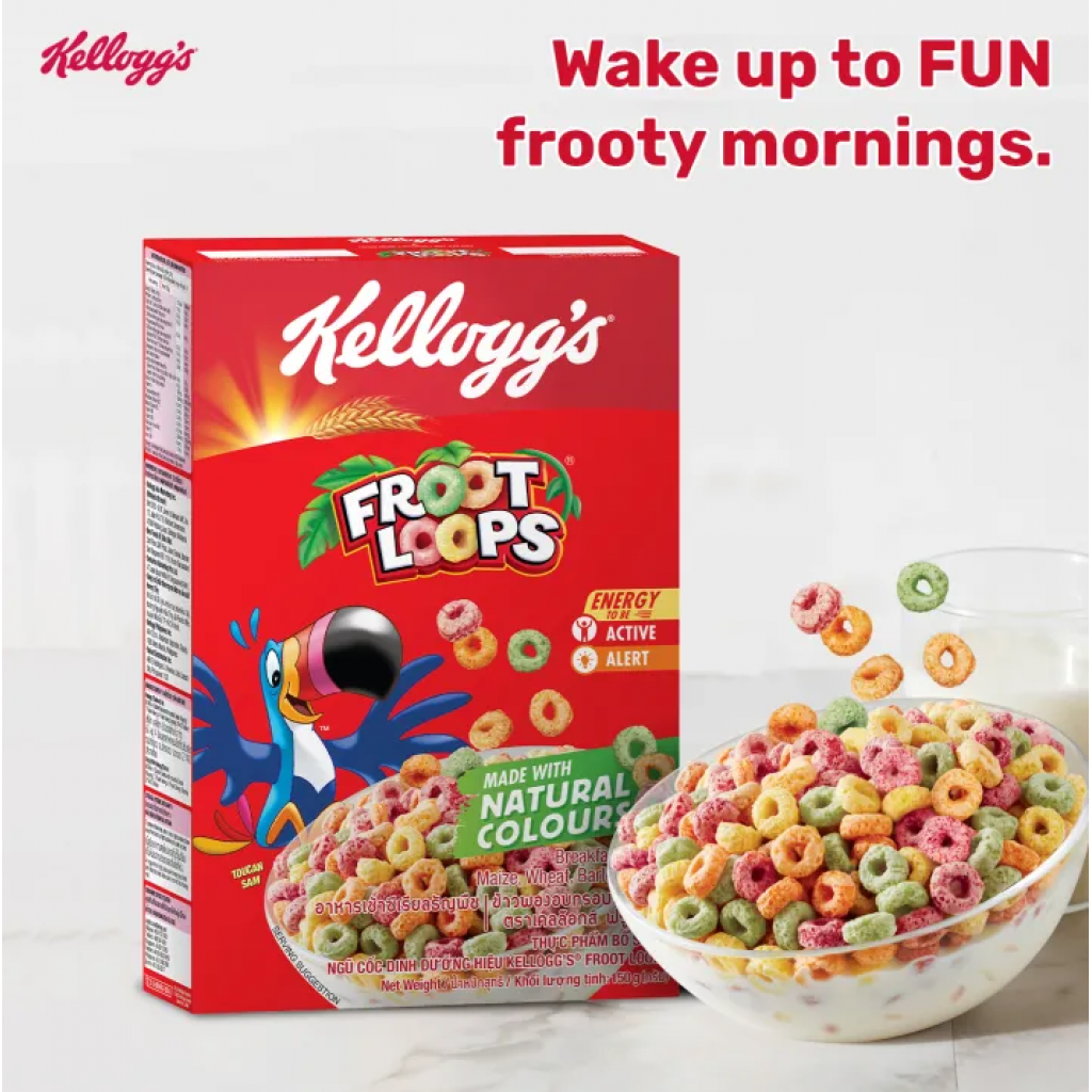 Kelloggs Cereal Froot Loops 150g.