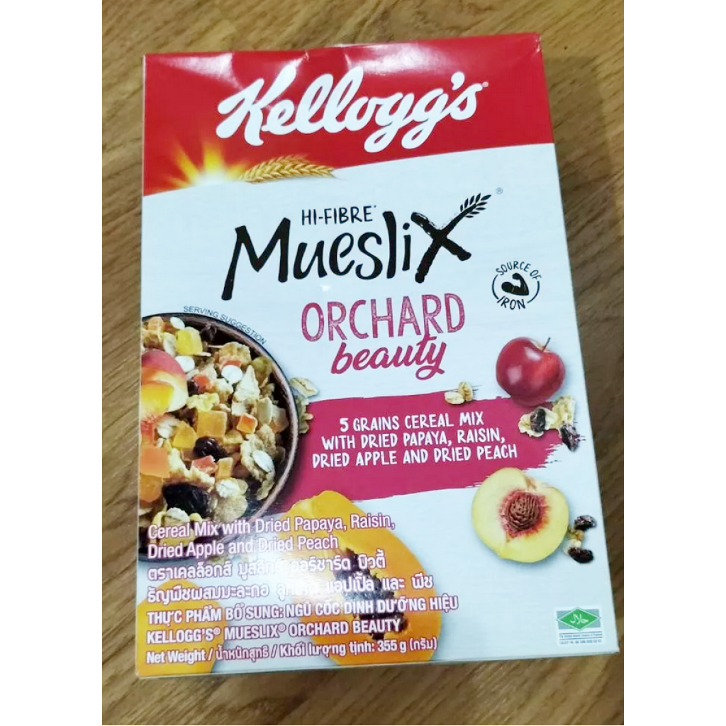 Kelloggs Muesli Orchard Beauty 355g.