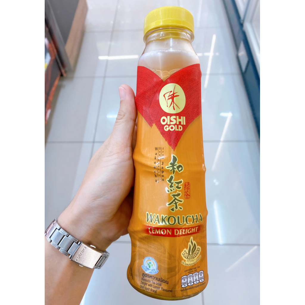 Oishi Gold Wakoucha Tea Drink Delight with Lemon Flavoured 400ml.