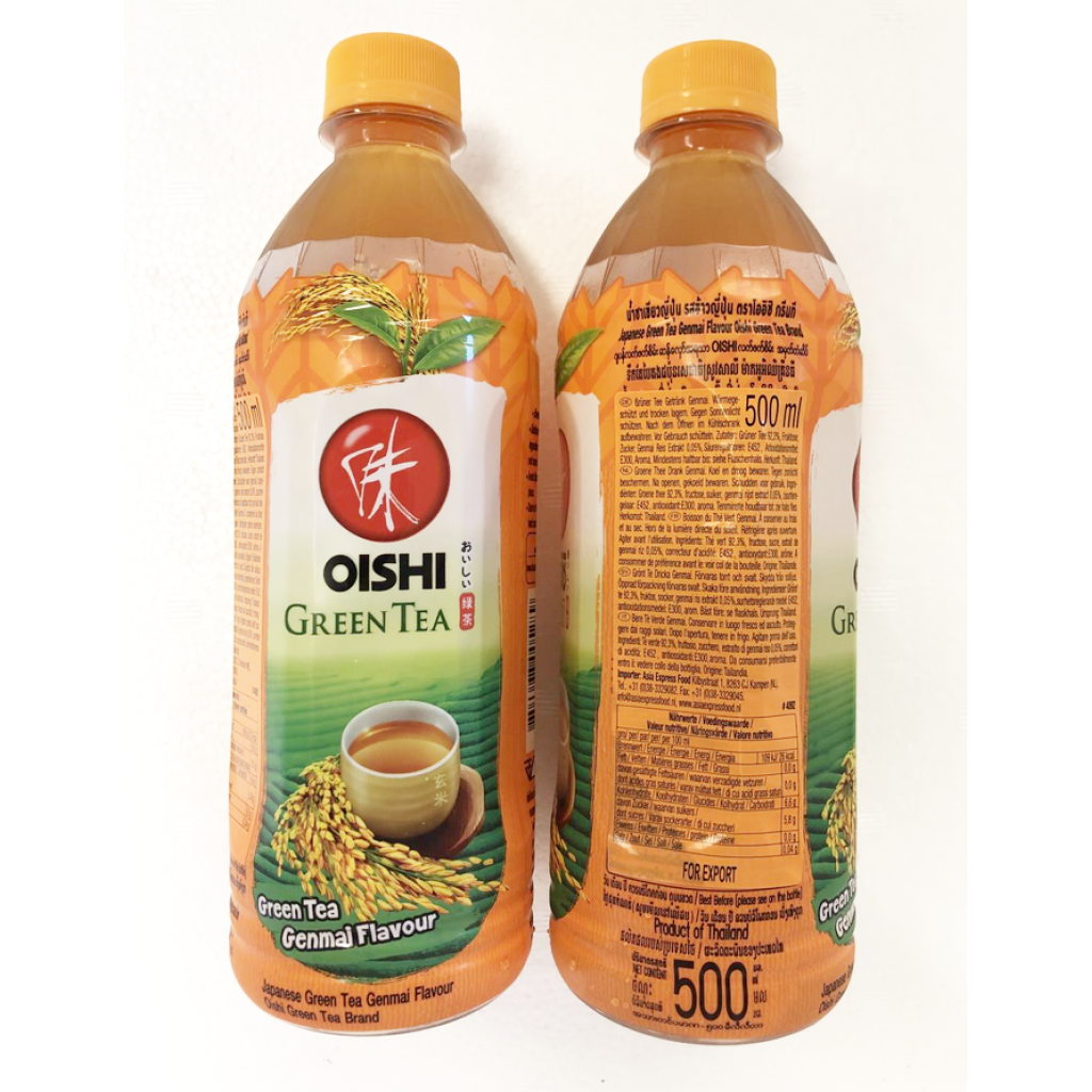 Oishi Green Tea Genmai 500ml.