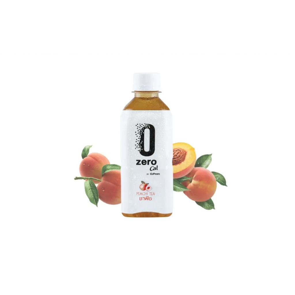 ZeroCal by DJ Poom Peach Tea 350ml.