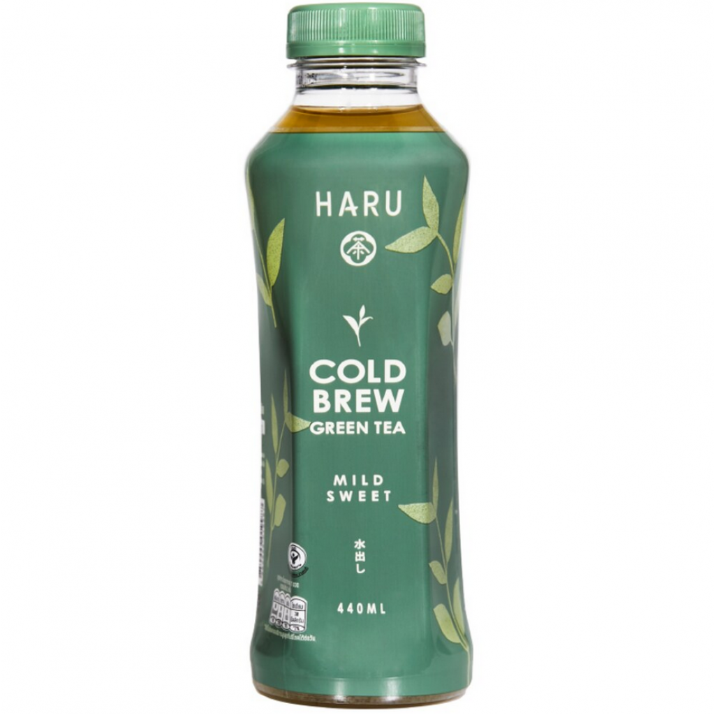 Haru Cold Brew Green Tea Mild Sweet 440ml.