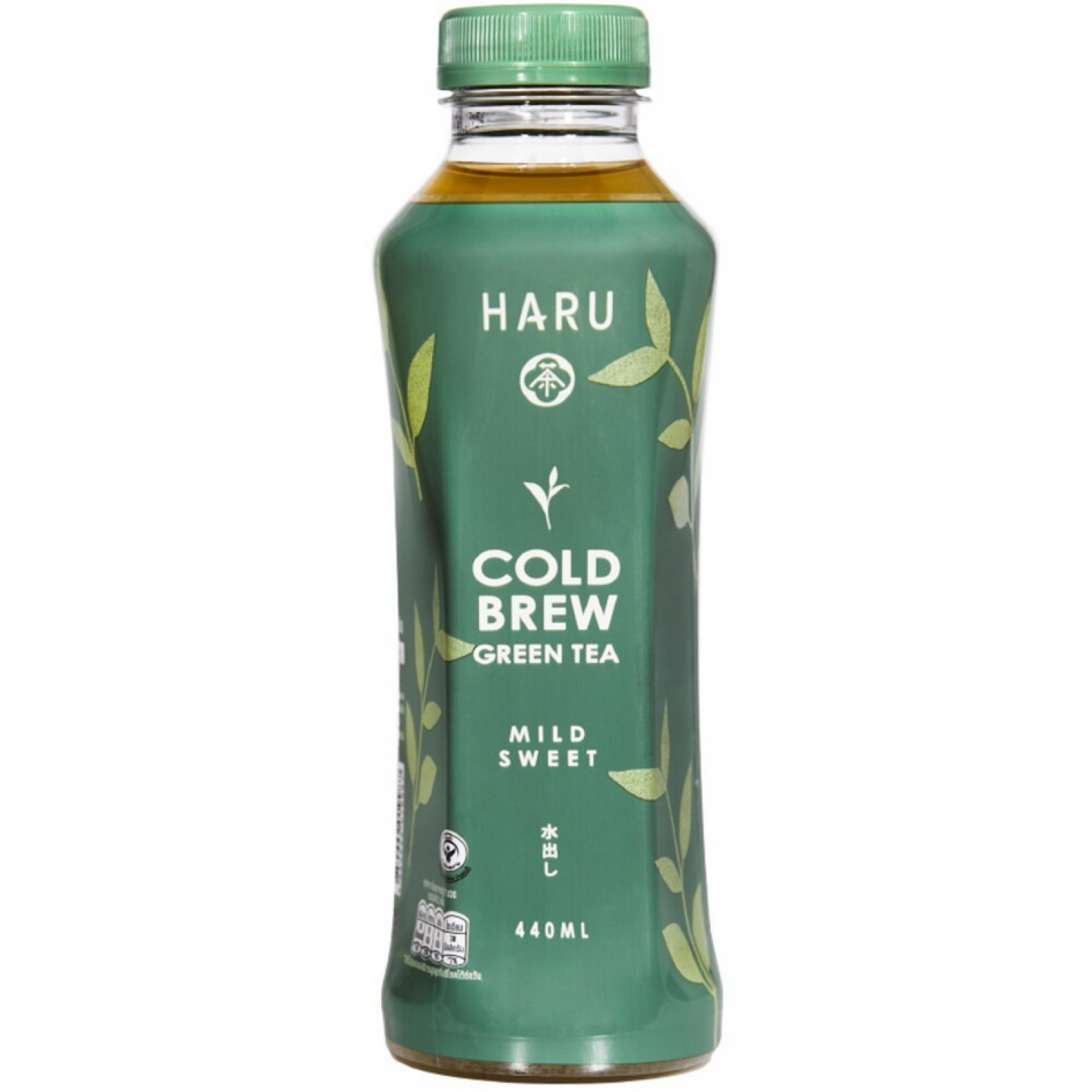 Haru Cold Brew Green Tea Mild Sweet 440ml.