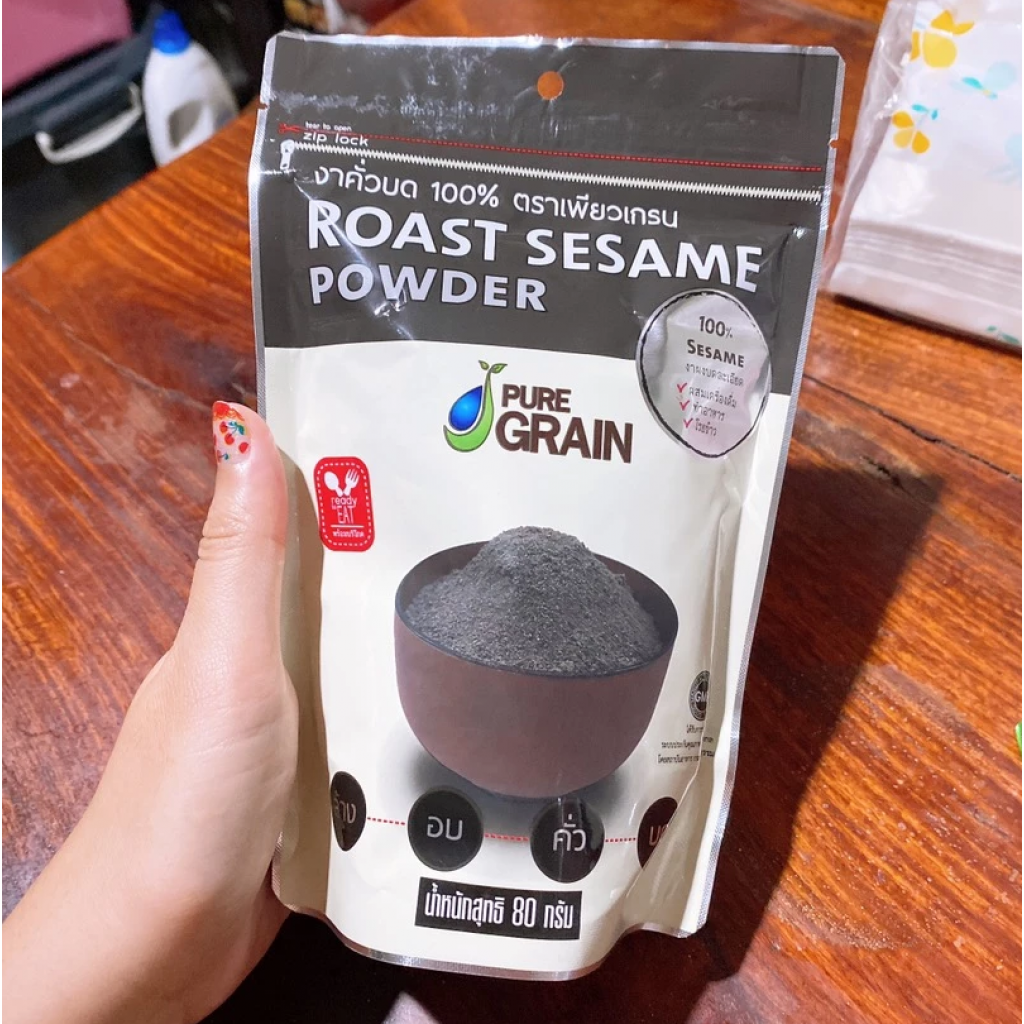 Pure Grain Roast Sesame Powder 80g.