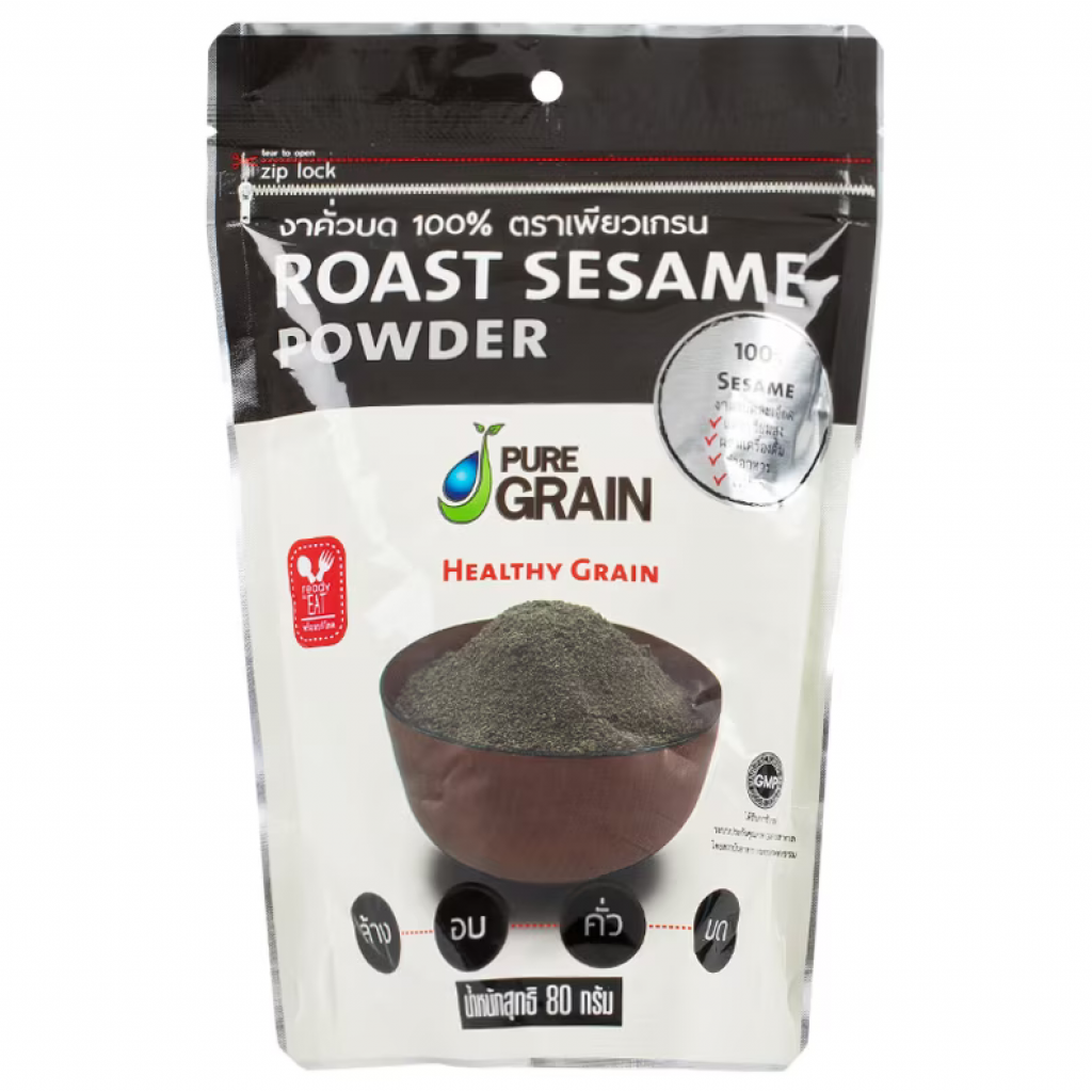 Pure Grain Roast Sesame Powder 80g.