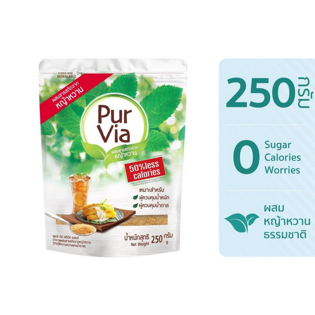 Pur Via Sugar Stevia Blend 250g.