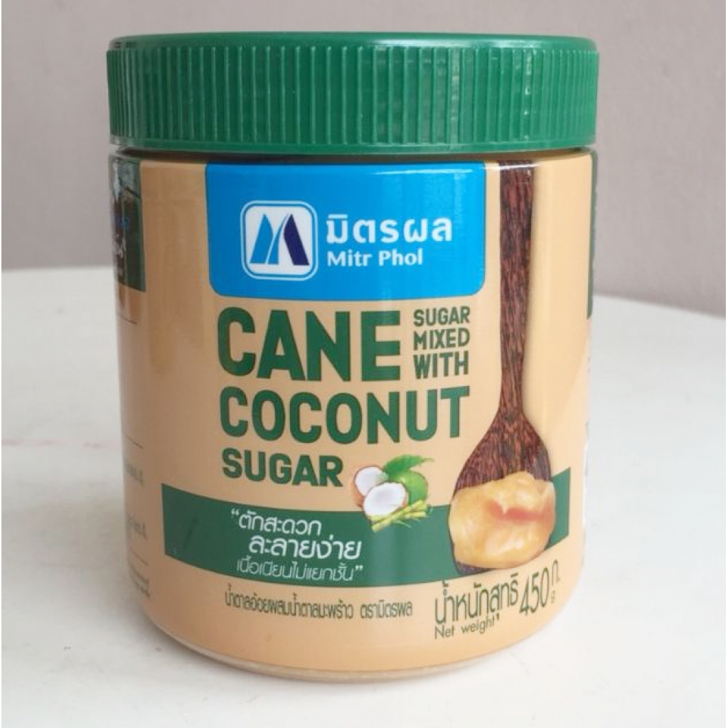 Mitr Phol Cane Sugar Mixed with Coconut Sugar 450g.