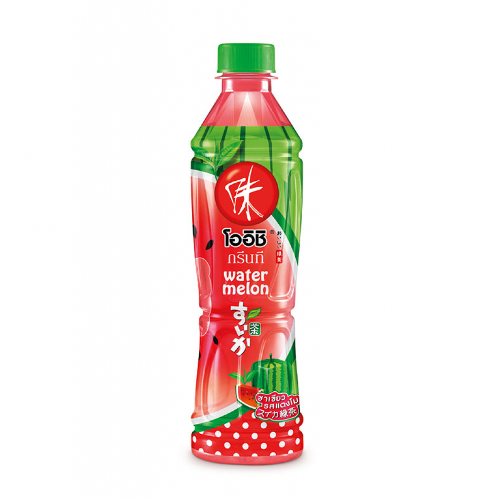 Oishi Green Tea Watermelon Flavour 380ml.