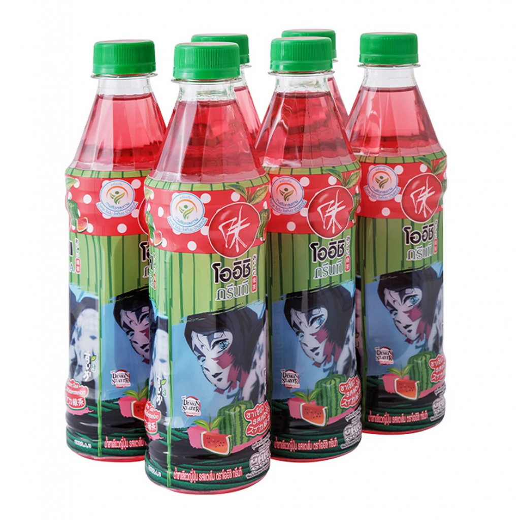 Oishi Green Tea Watermelon Flavour 380ml.