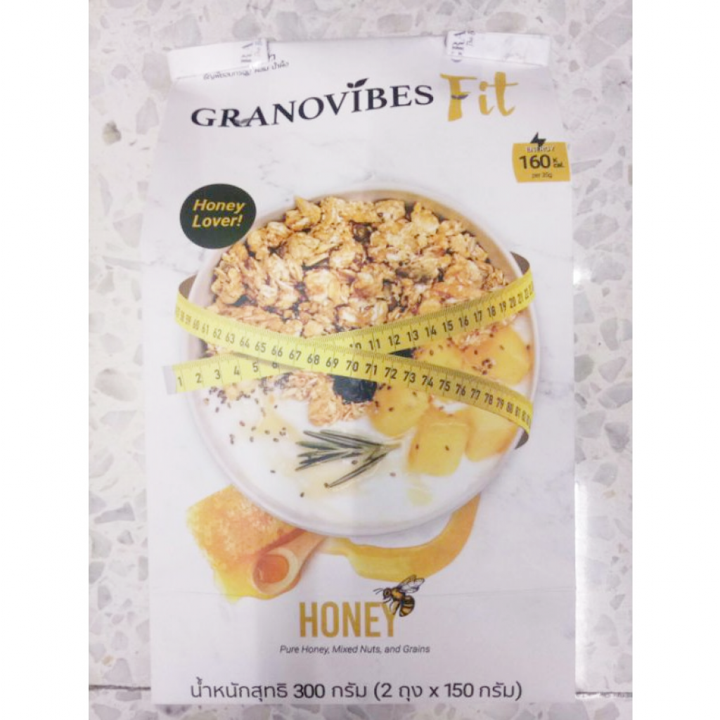 Granovibes Fit Granola Honey 300g.