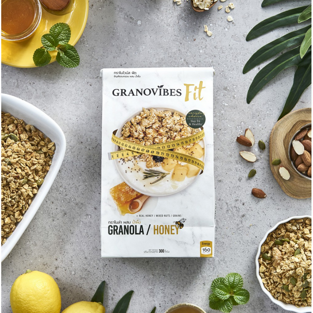 Granovibes Fit Granola Honey 300g.