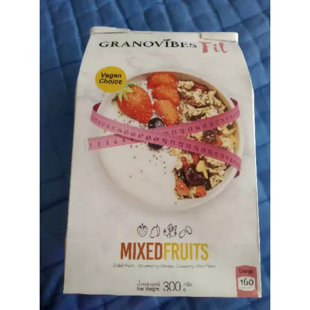 Granovibes FIt Granola Mixed Fruit 300g.