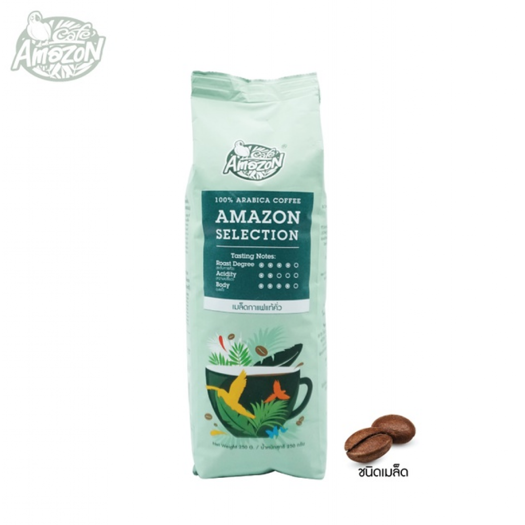 Cafe Amazon Roasted Coffee Bean Selection 250g.