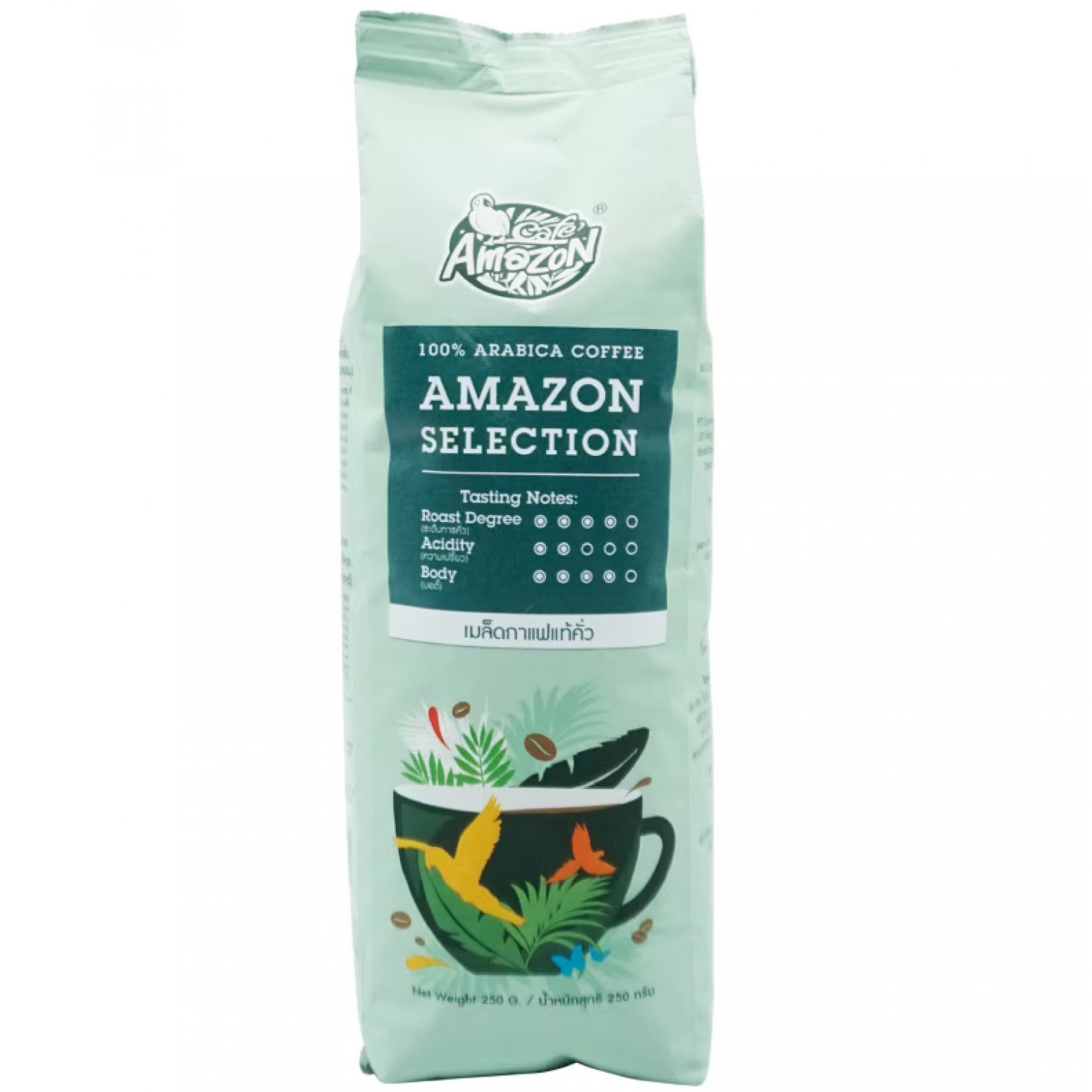 Cafe Amazon Roasted Coffee Bean Selection 250g.