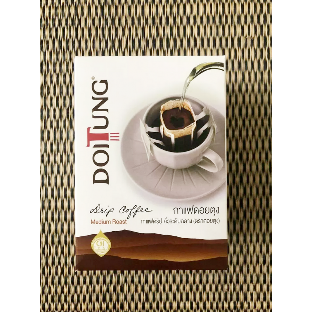 Doi Tung Drip Coffee Medium Roast 10g. Pack 6sachets