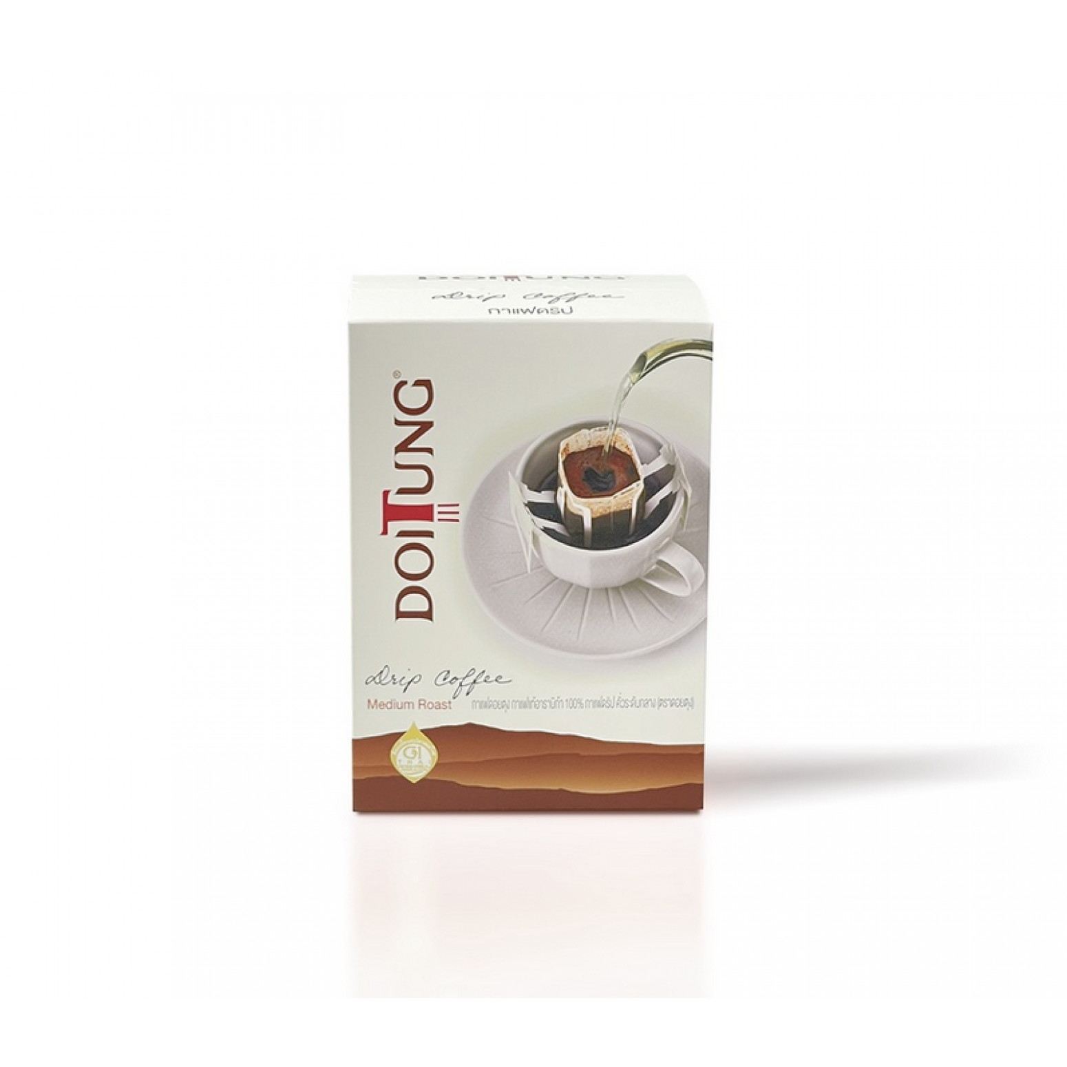 Doi Tung Drip Coffee Medium Roast 10g. Pack 6sachets