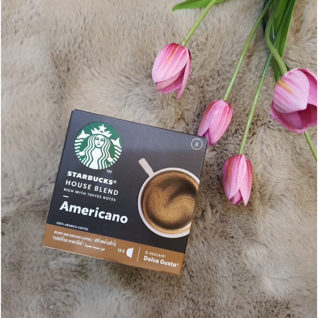 Starbucks Dolce Gusto Roast Ground Coffee House Blend Americano 102g.