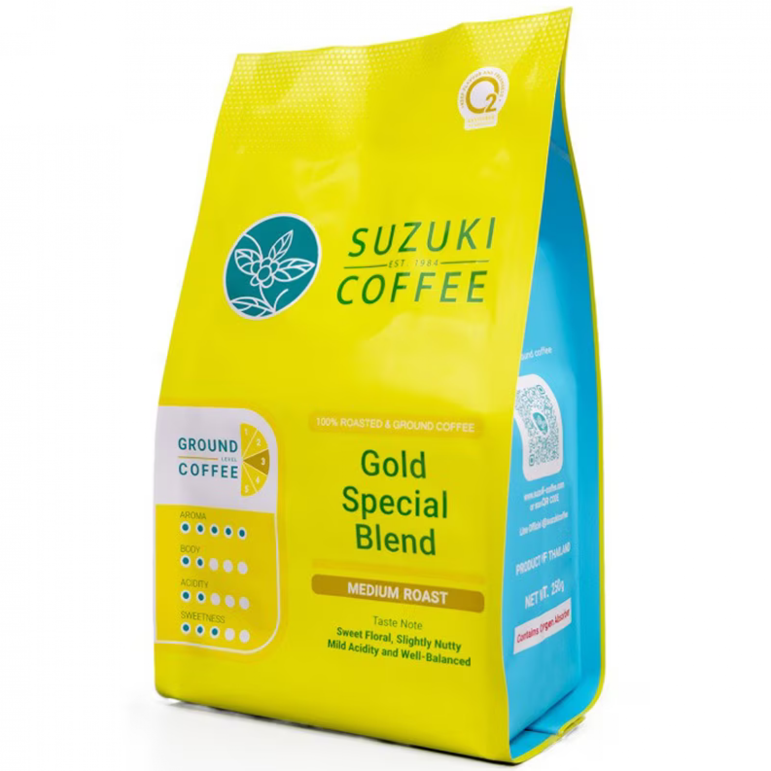 Suzuki Roast and Ground Coffee Gold Special Bag 250g.