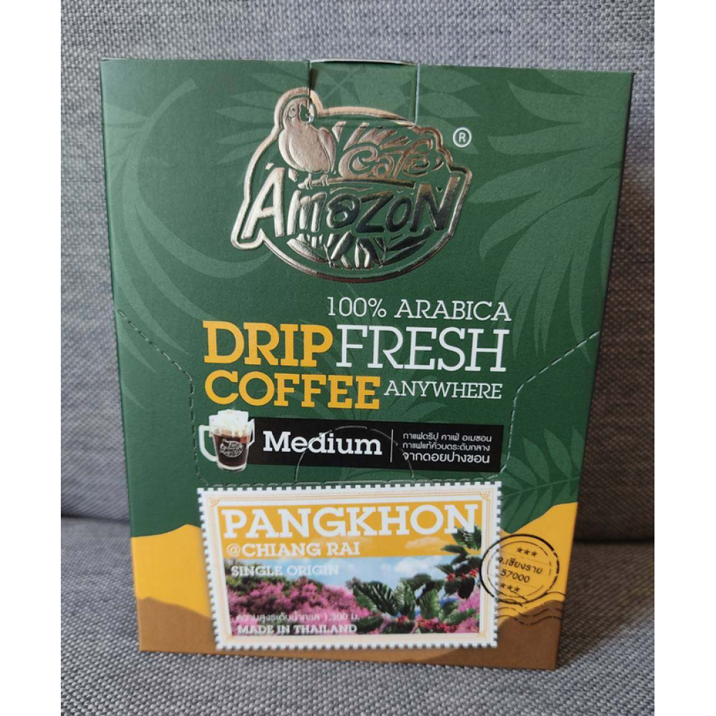 Cafe Amazon Drip Coffee Pangkhon 9g. Pack 5sachets