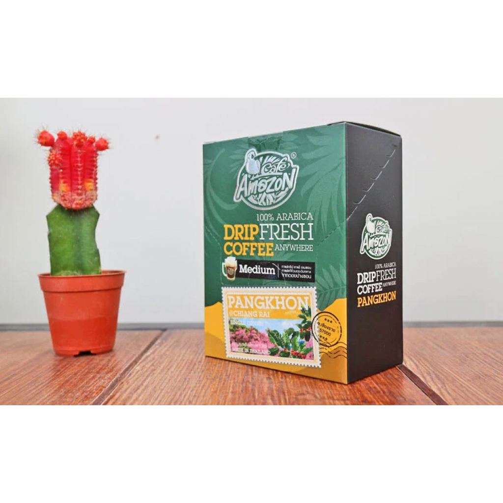 Cafe Amazon Drip Coffee Pangkhon 9g. Pack 5sachets