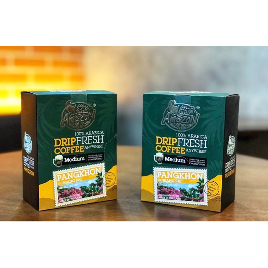 Cafe Amazon Drip Coffee Pangkhon 9g. Pack 5sachets