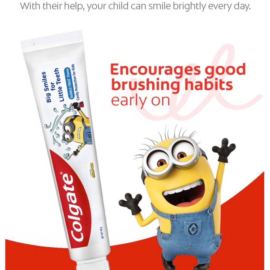 Colgate Kids Minions Toothpaste 2to6years 40g.