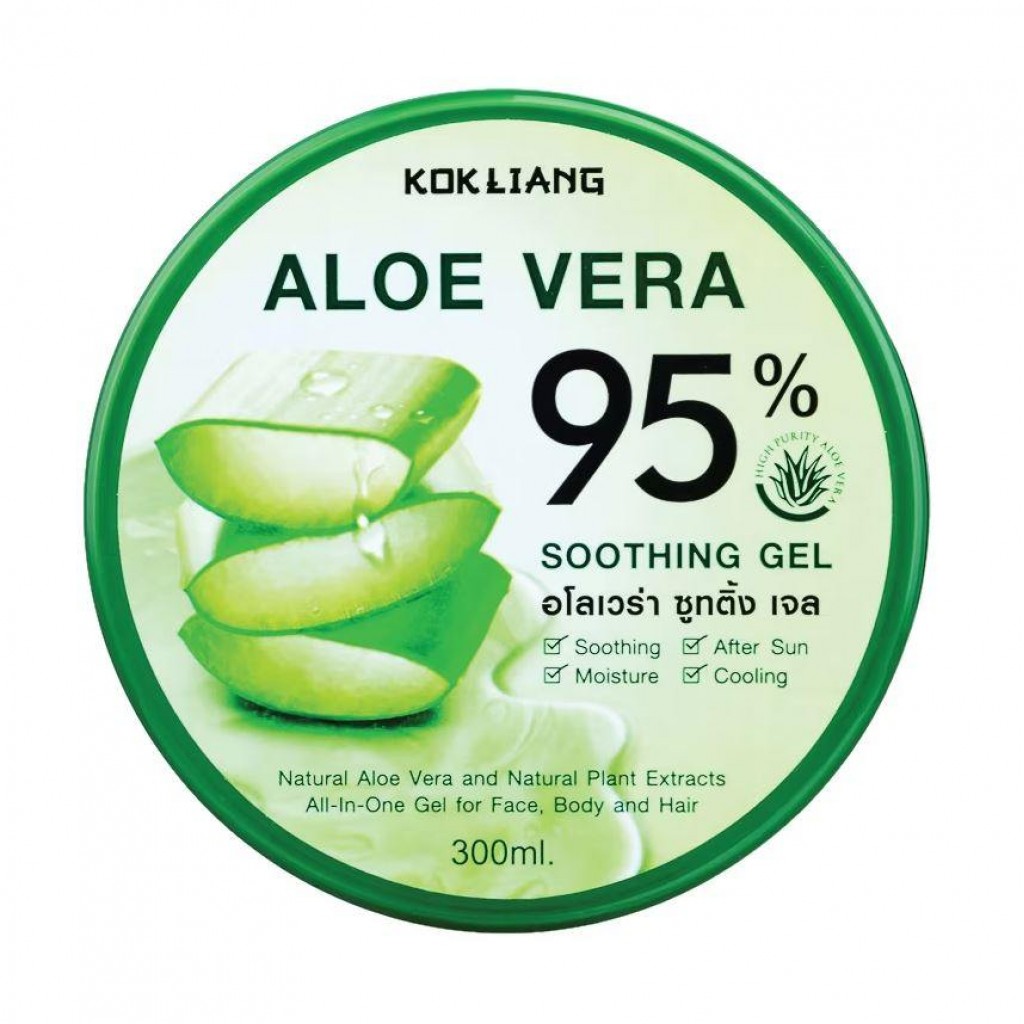 Kokliang Aloe Vera Soothing Gel 95percent 300ml.