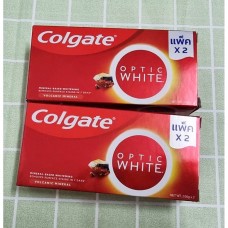 Colgate Optic White Volcanic Mineral Toothpaste 100g. Pack 2