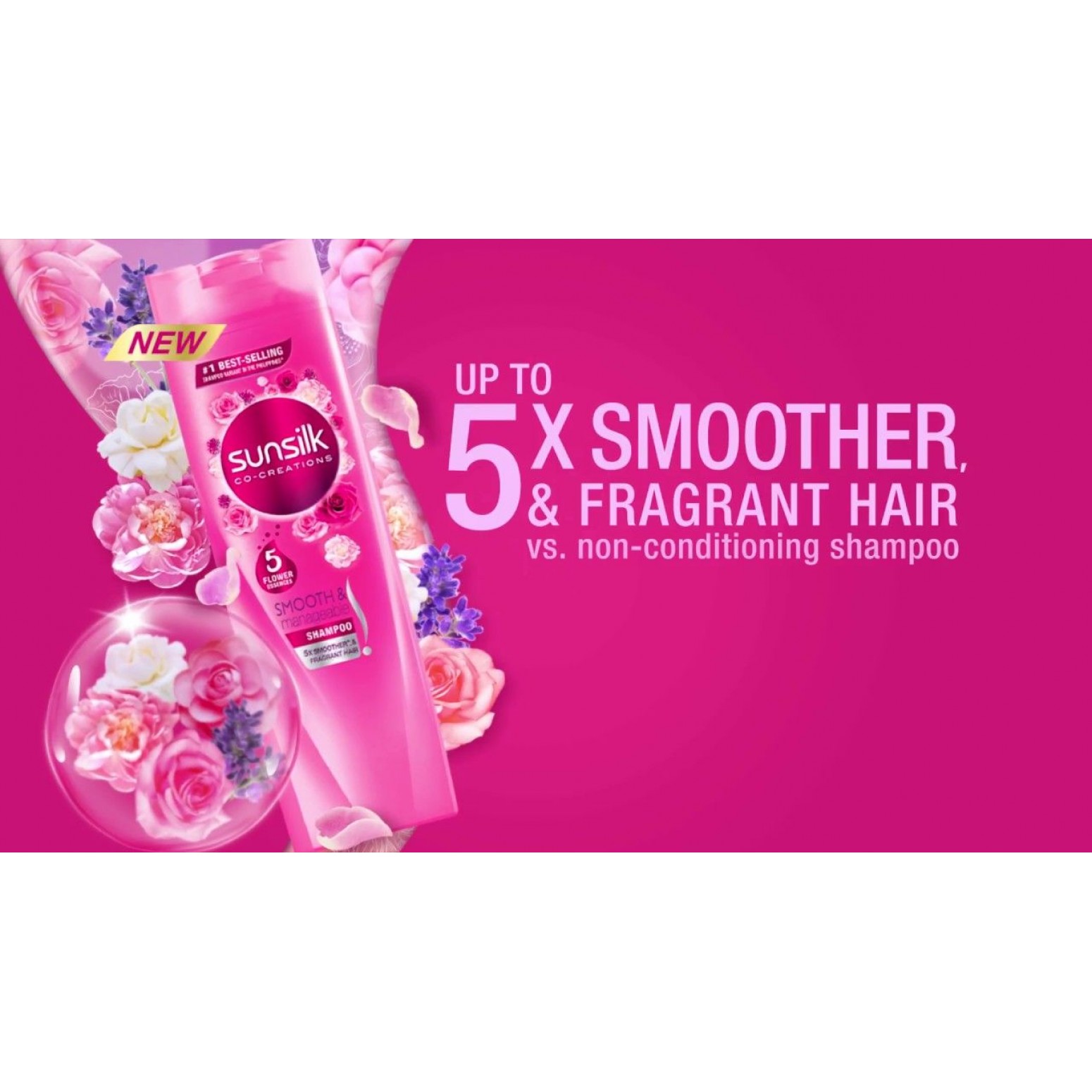 Sunsilk Smooth &amp; Manageable Shampoo 560ml.