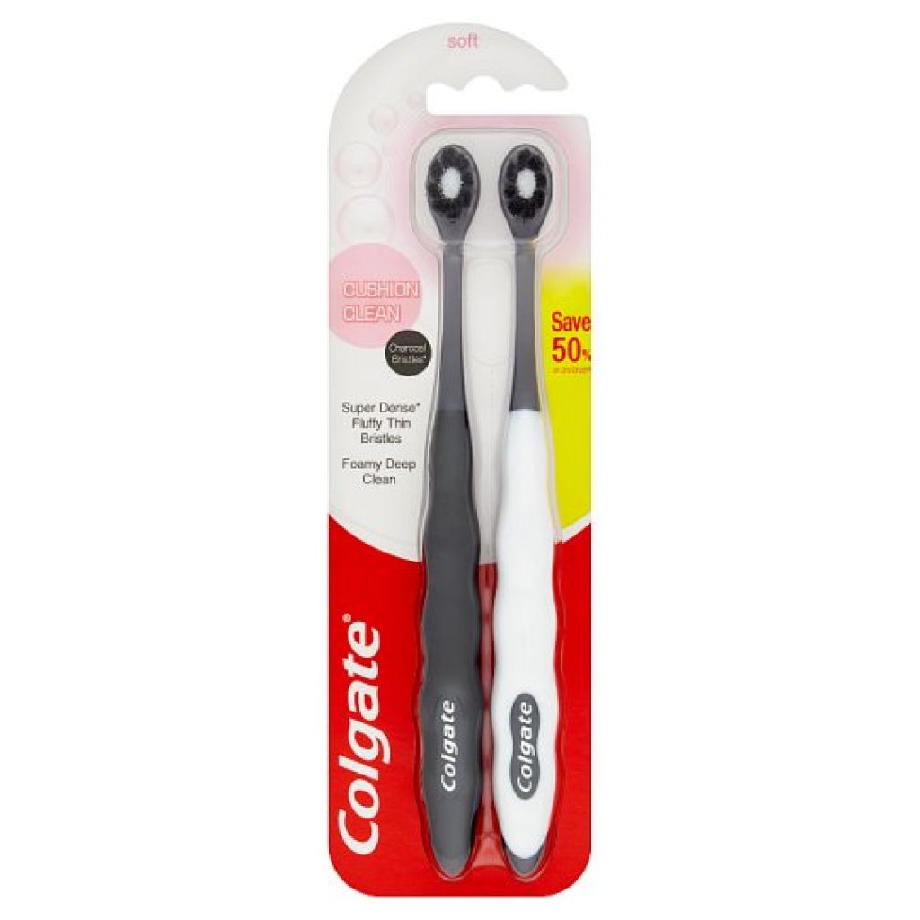 Colgate Cushion Clean Soft Toothbrush Pack 2