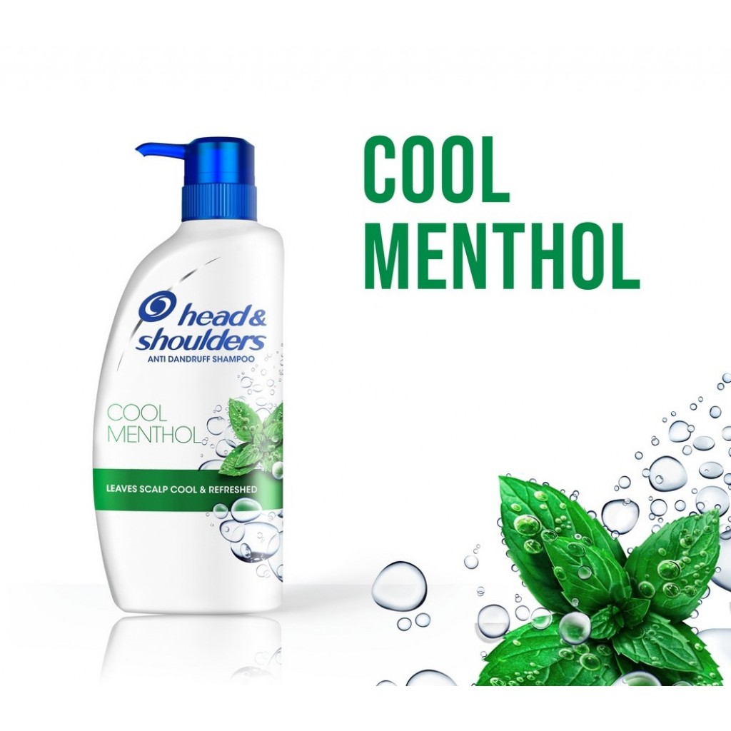 Head and Shoulders Cool Menthol Shampoo 370ml.