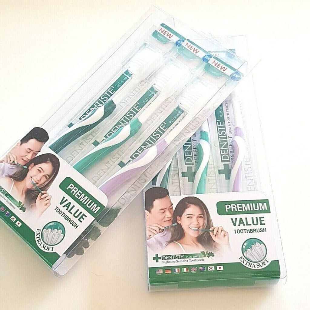 Dentiste Plus White Extra Soft Toothbrush Pack3