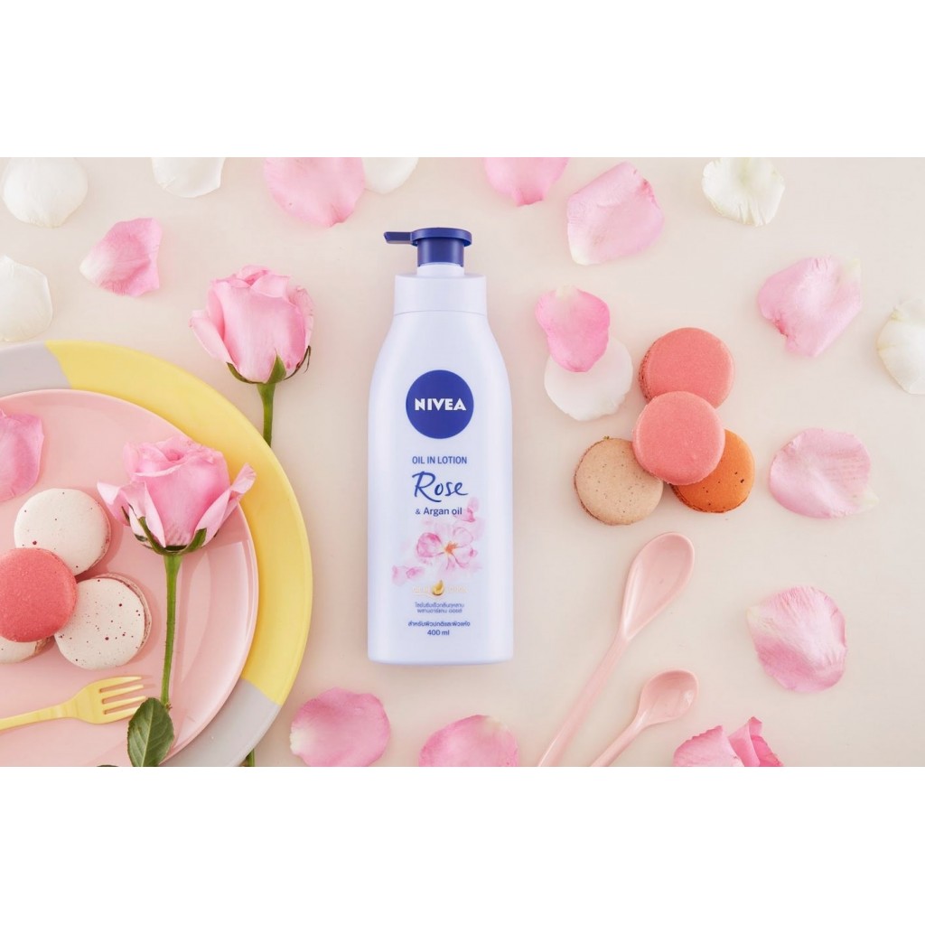 Nivea Oil In Rose Argan Oil Lotion 400ml.