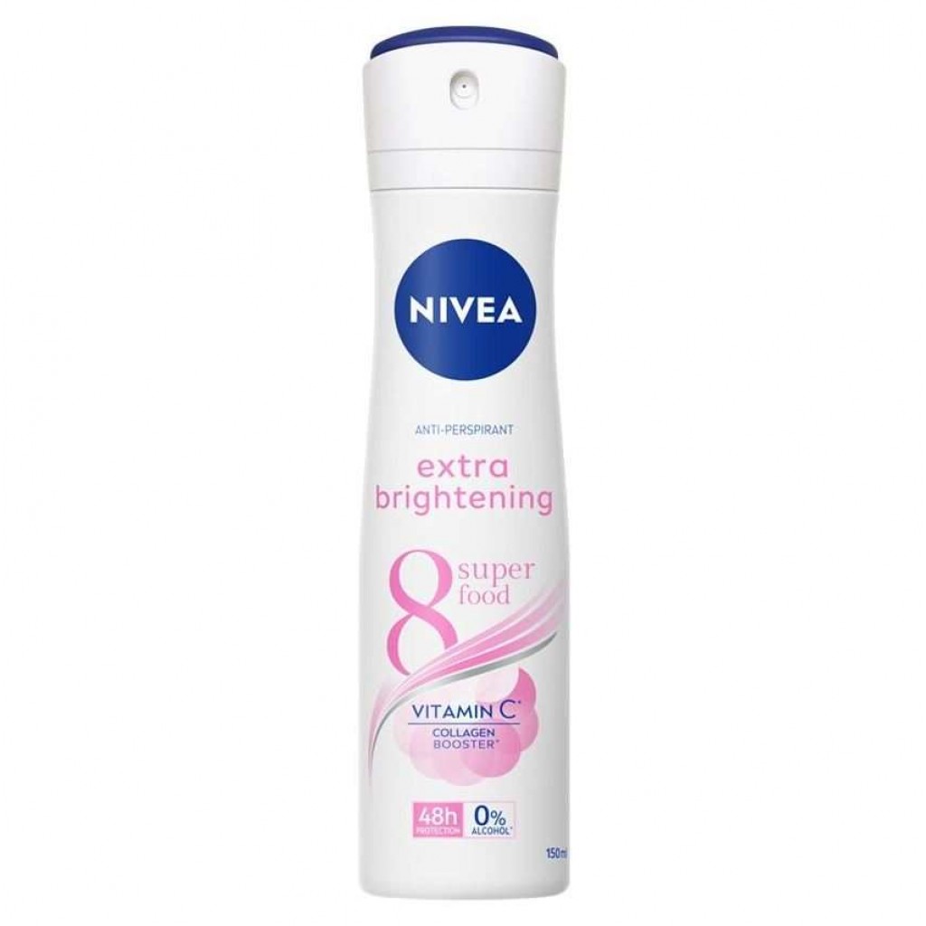 Nivea Extra Whitening Deo Spray 150ml. Pack 2