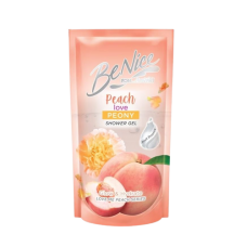 Benice Shower Gel Peach Love Peony 450ml.Refill