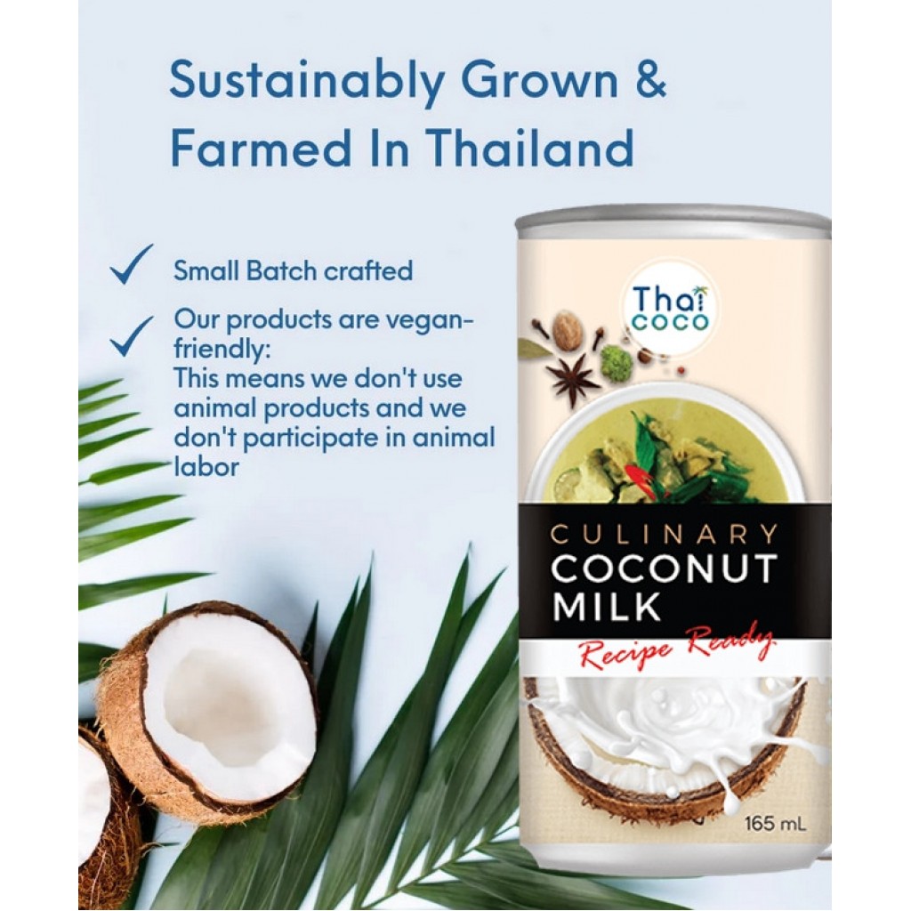 Canned Coconut milk 165 ml.