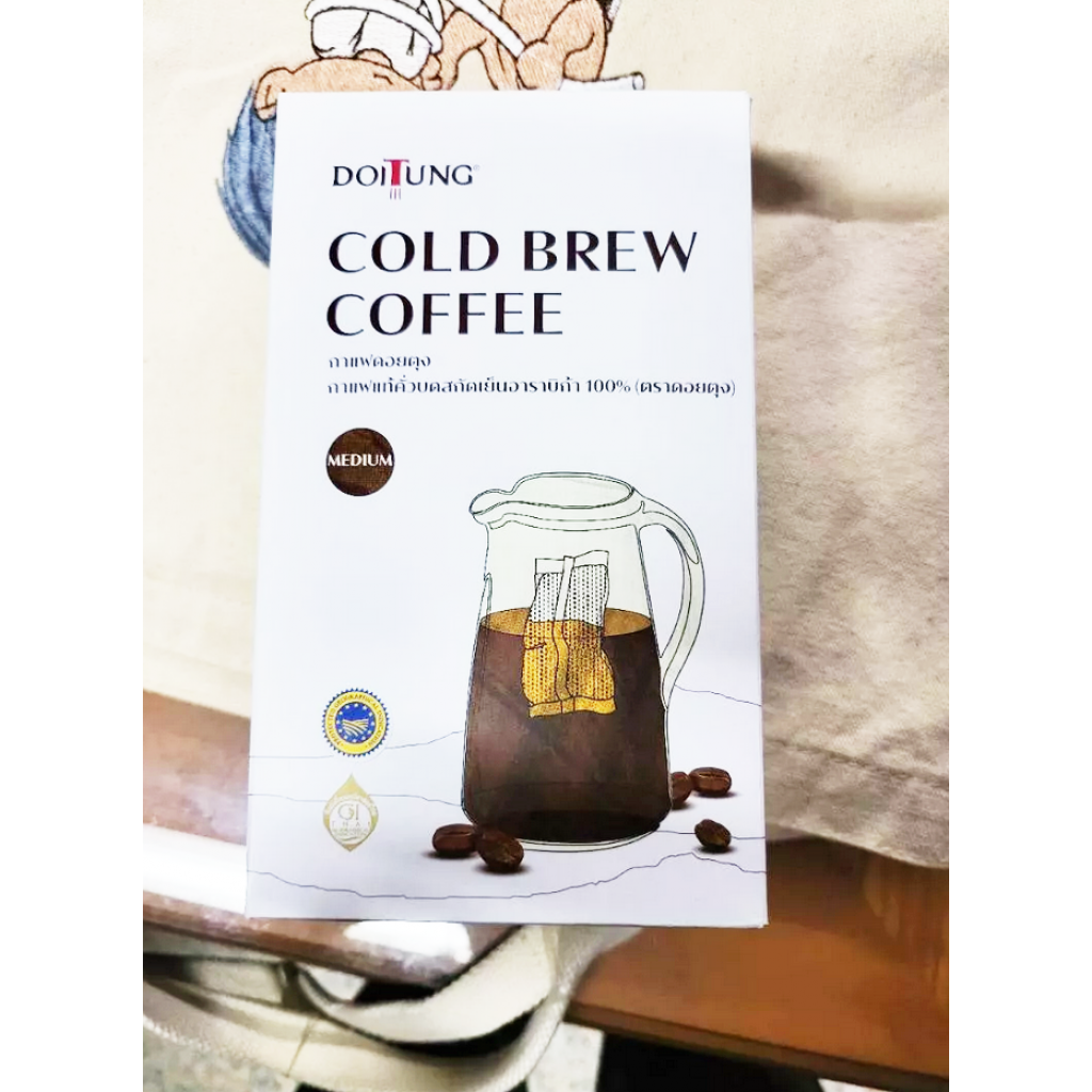 DoiTung Cold Brew Coffee 50g. Pack 3sachets