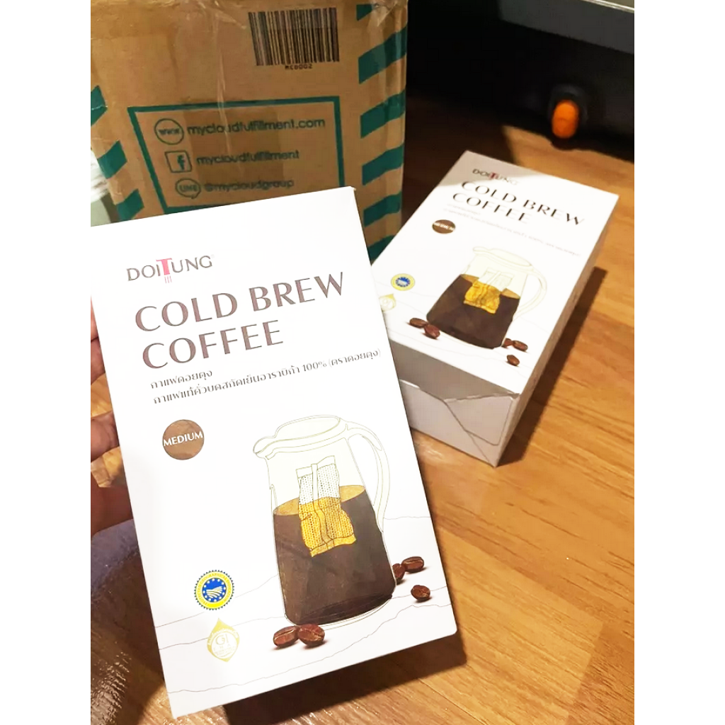 DoiTung Cold Brew Coffee 50g. Pack 3sachets